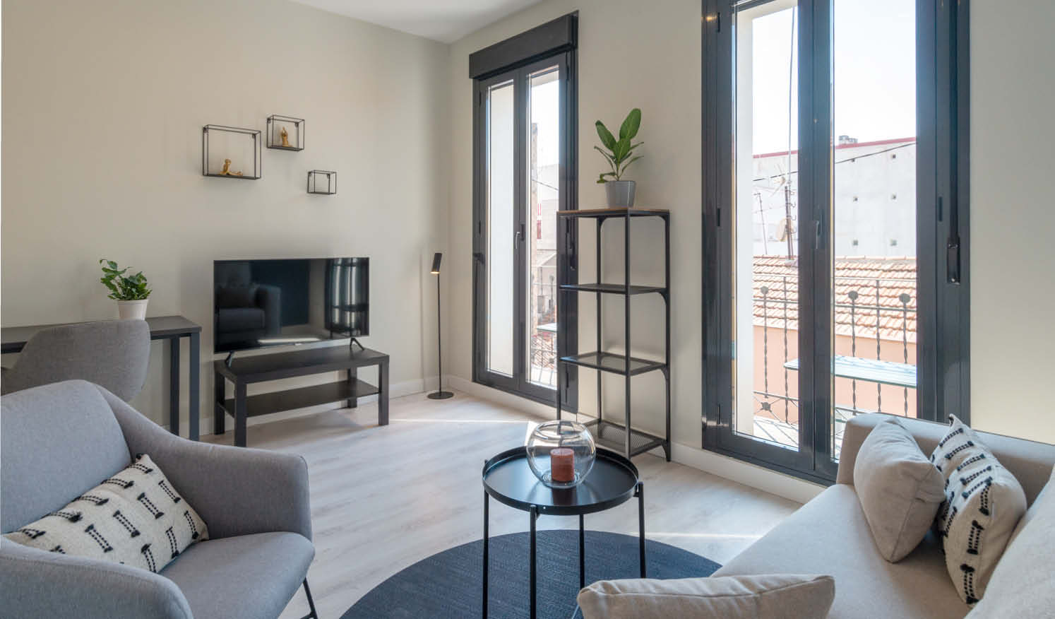 Apartamentos flexibles en Madrid_Salón