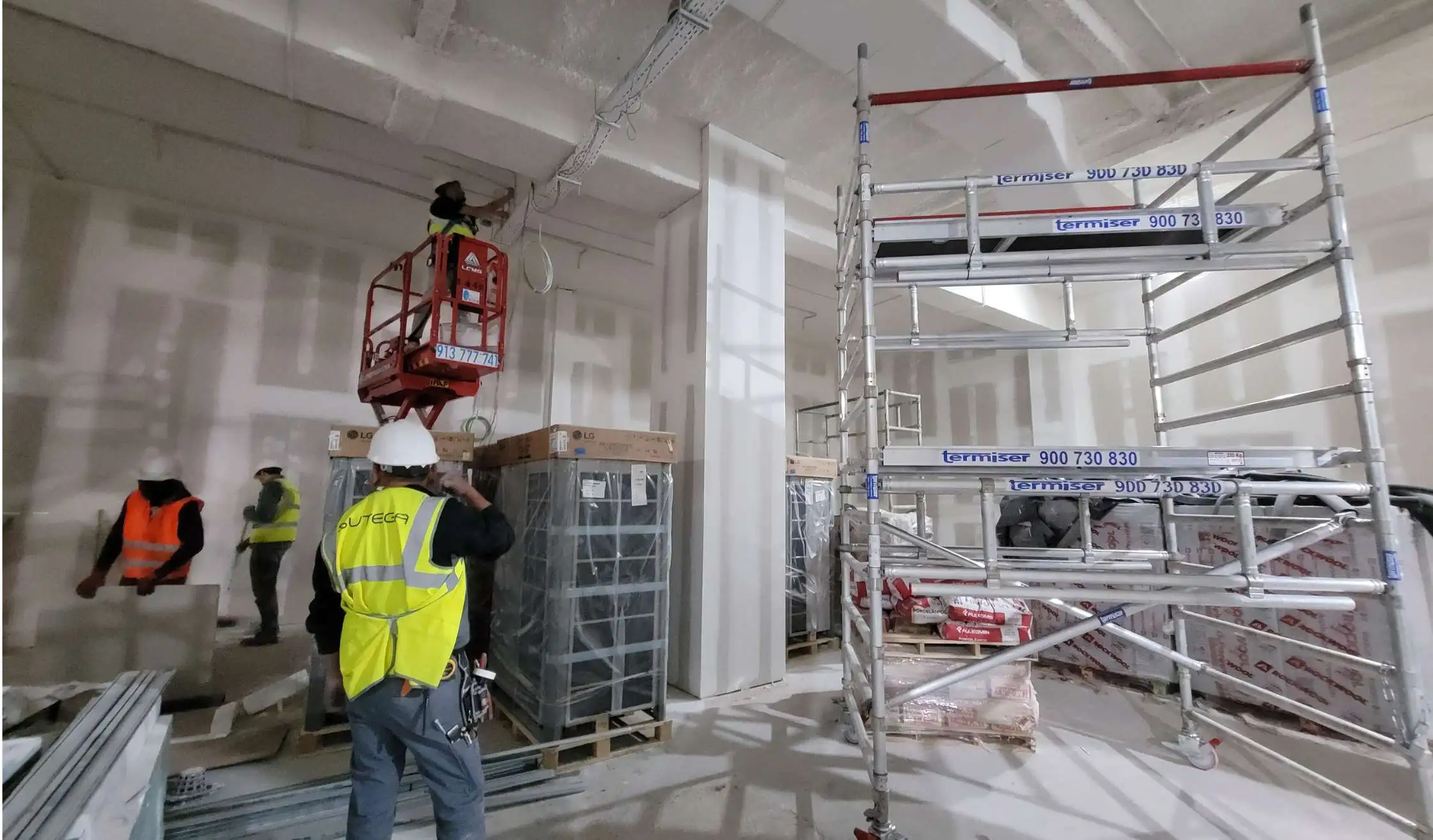 Trabajos de obra para reforma de gimnasio en Madrid