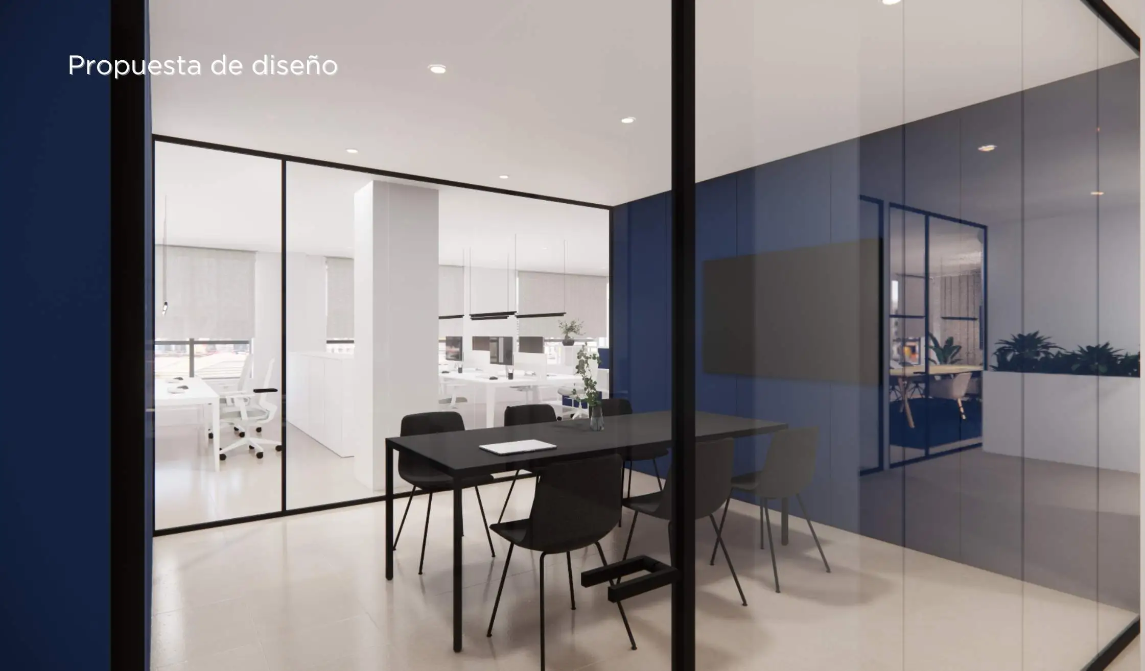 Propuesta de diseño de oficina con tecnología en Vigo