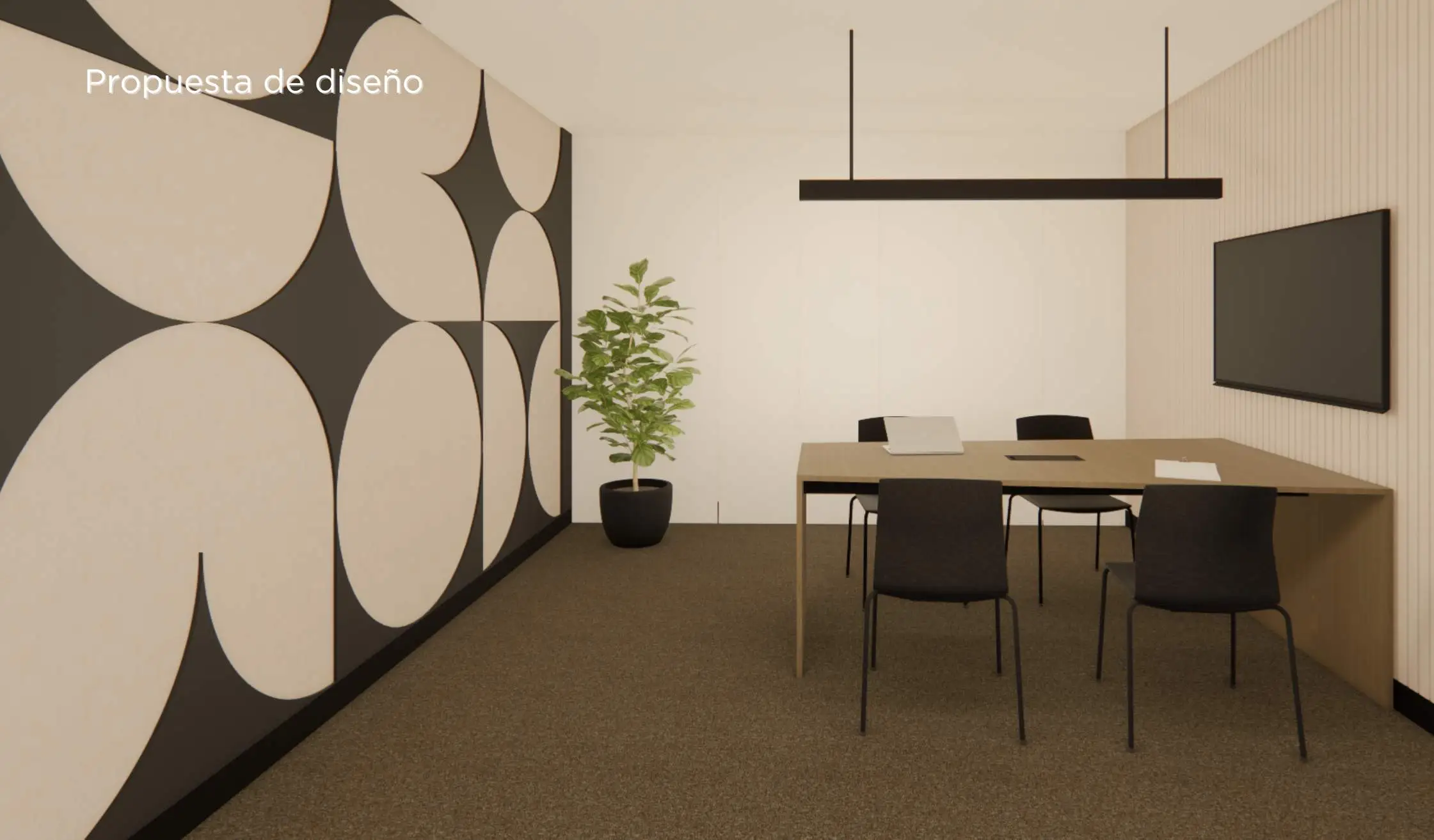 Propuesta de diseño_ Despacho de dirección con revestimiento acústico