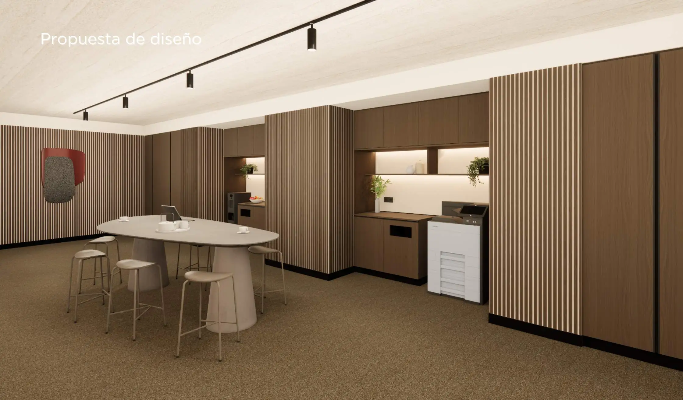 Propuesta de diseño_ Carpintería a medida para creación de mobiliario de office