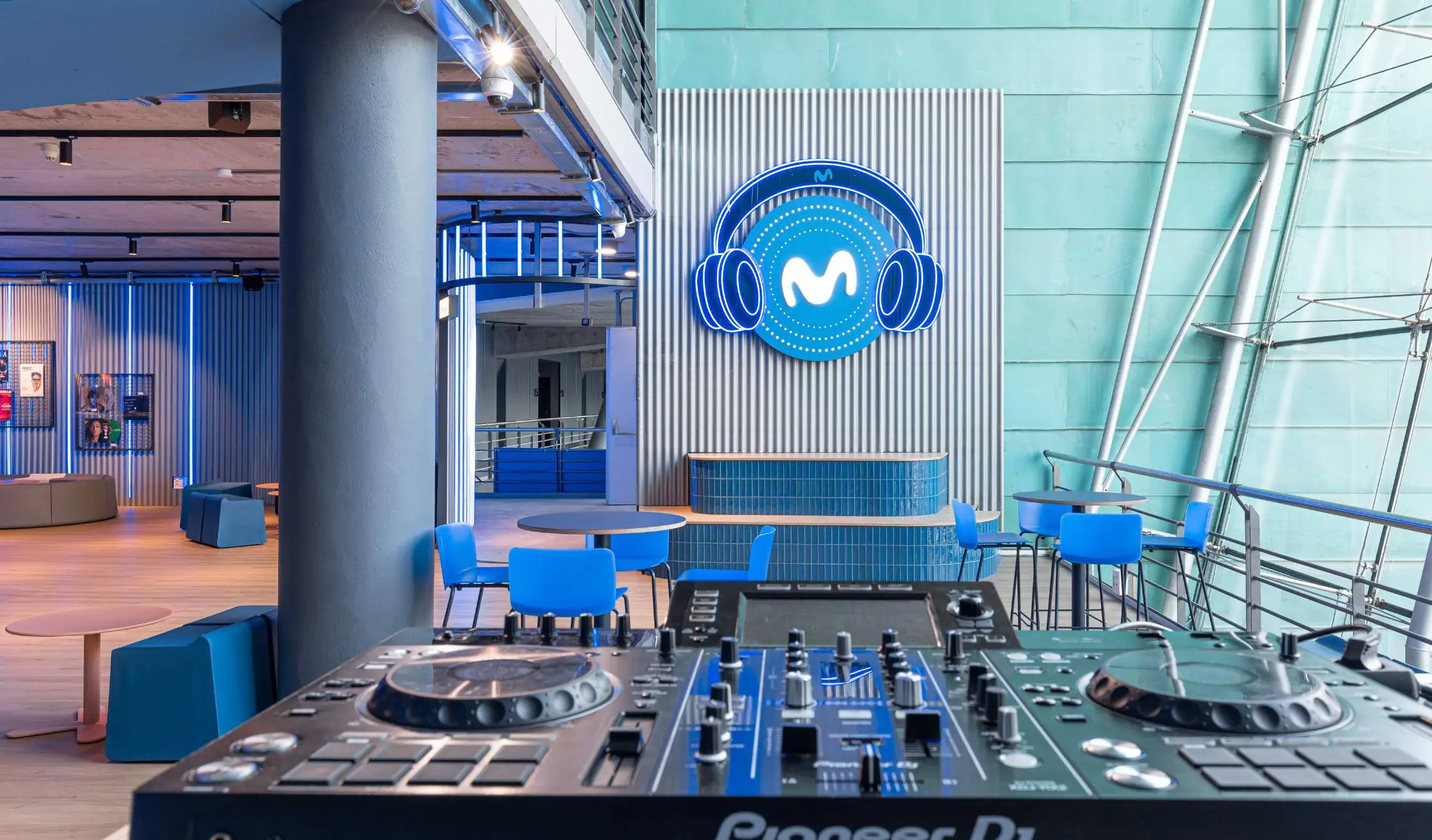 Zona de eventos de recinto de conciertos en Madrid